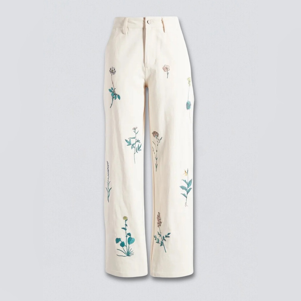 Coney Island Picnic Country Club Floral Carpenter Pants